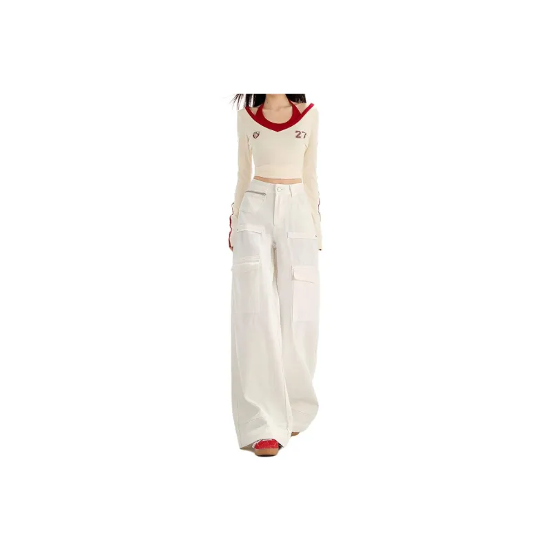 Concubine Zhu Jeans Women's Ecru-0