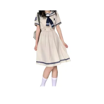 Ning Cai Yuer Short Sleeved Dresses Women's Apricot