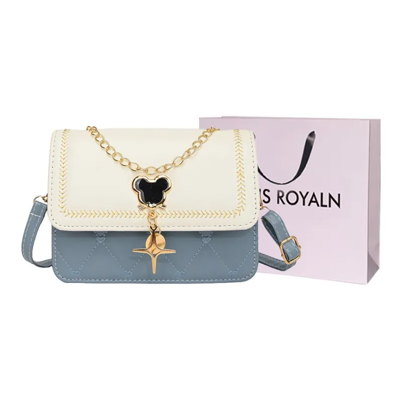 LOUIS ROYALN PU Small Square Bag, Shoulder Bag, Crossbody Bag, Handbag Women's Multicolor-9
