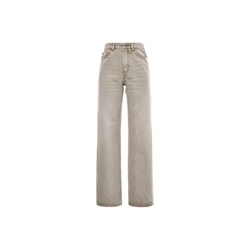 SINBOS Jeans Women's Washed Light White-0