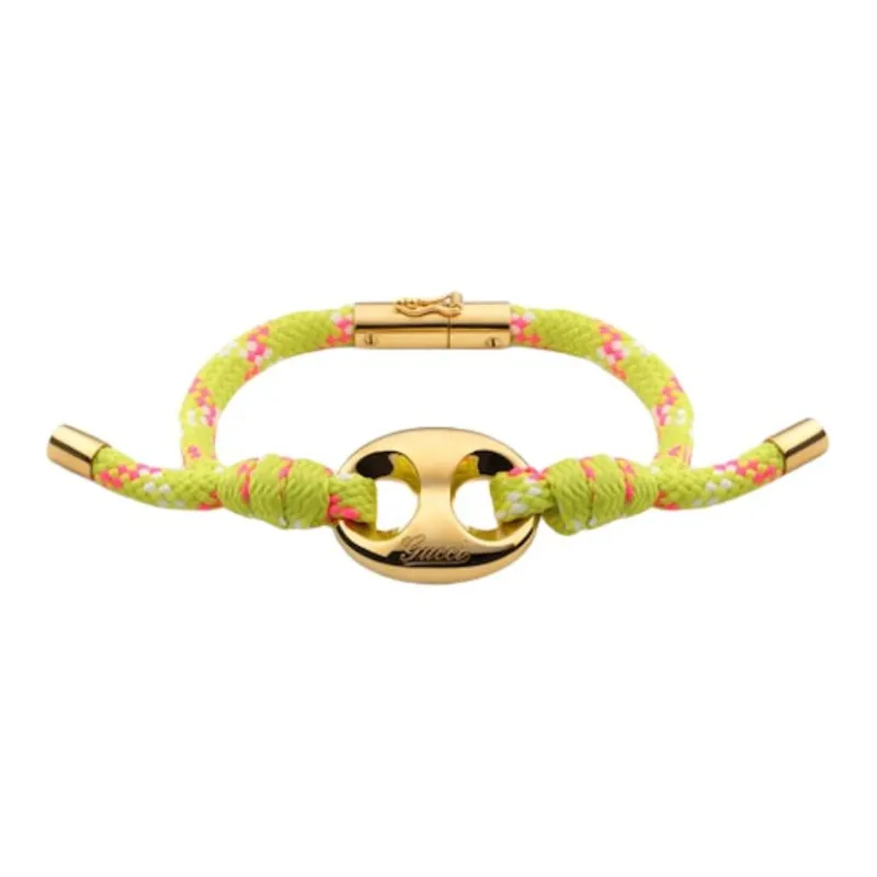 GUCCI Polyester Bracelets Unisex Gold-0
