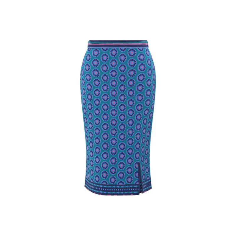 DVF Diane Von Furstenberg SS24 Knit Long Skirts Women's Blue-0