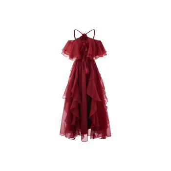 Incolore Short Sleeved Dress Women's Red