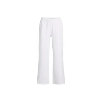 Under Armour Unstoppable Fleece Wide Leg Pants Knitted Sports Pants Women's White