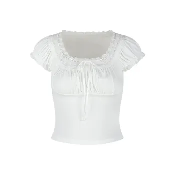 MTHE Puff Sleeve T Shirt Women's