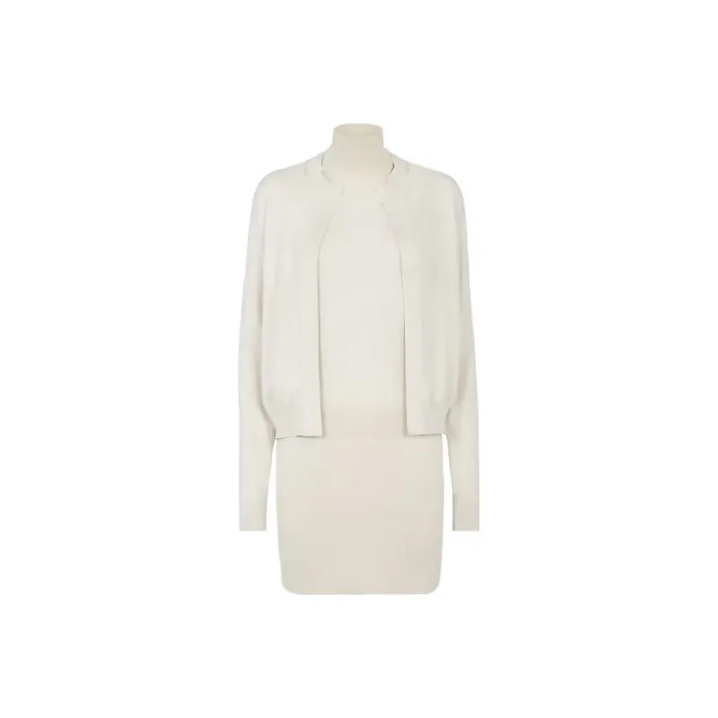 FENDI Embellished Logo Sleeveless Short Dress-0