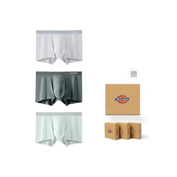 Dickies Underpants Men's Seamless Print Skin Friendly Boxer Shorts, Box Combo Set