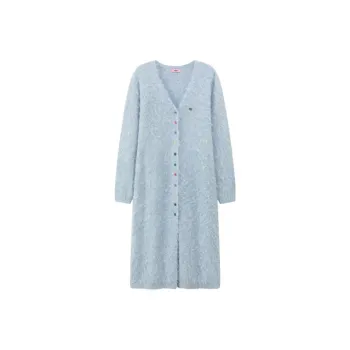 CHUU Long Sleeved Dress Women's Gray Blue