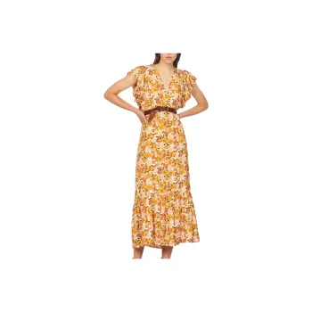 Sandro Short-Sleeved Dresses Women's Brown