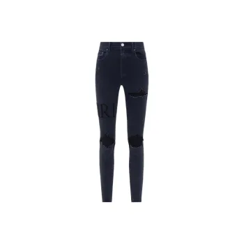 AMIRI Serif Logo Jean Jeans Women's Marine Blue