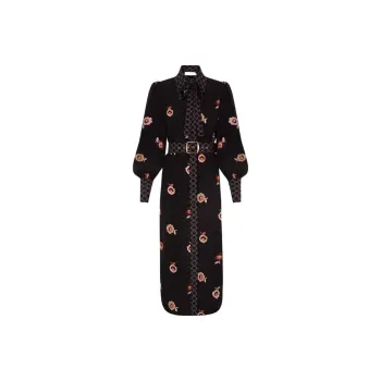 Zimmermann FW24 Long-Sleeved Dresses Women's Black