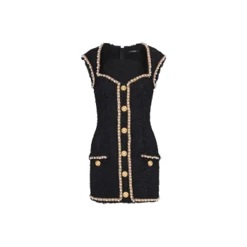 BALMAIN Pearl Embellishment Dress
