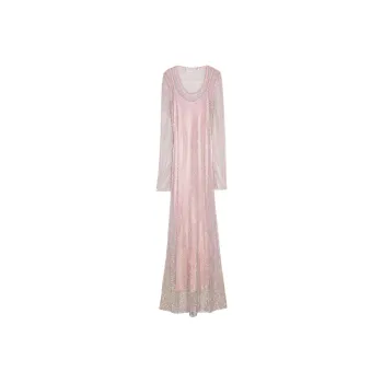 SportMax Embellished Long Sleeved Maxi Dress
