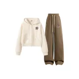 Milk White (Y Bone Star Chest Logo)+Coffee (Y Bone Star Pants Logo)