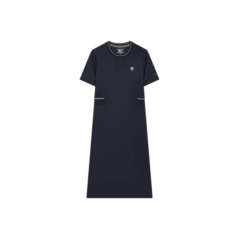 FILA Short Sleeved Dress Women's Legend Blue-0