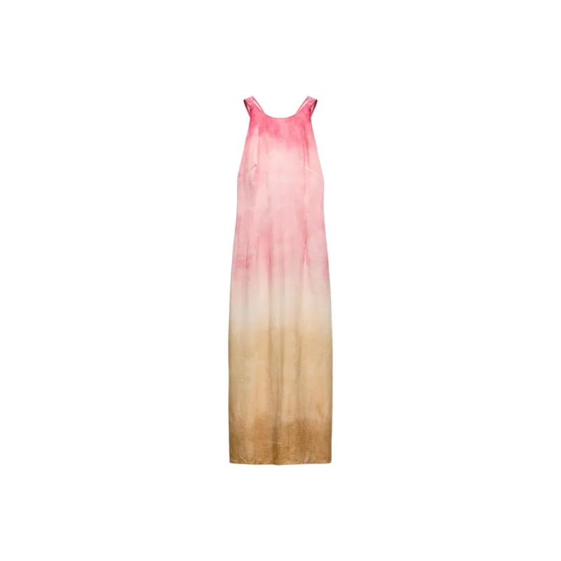ZARA Slip Dresses Women's Pink-0
