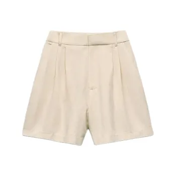 ZARA Trf Casual Shorts Women's Beige