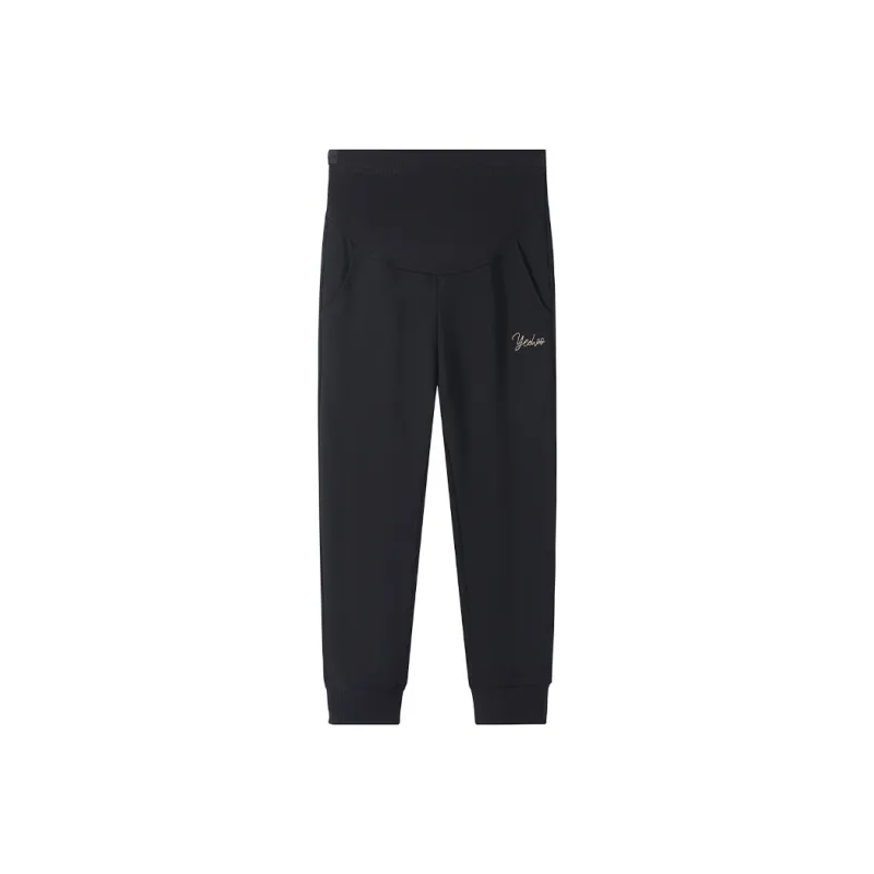 YeeHoO Knitted Sports Pants Women's Black-0