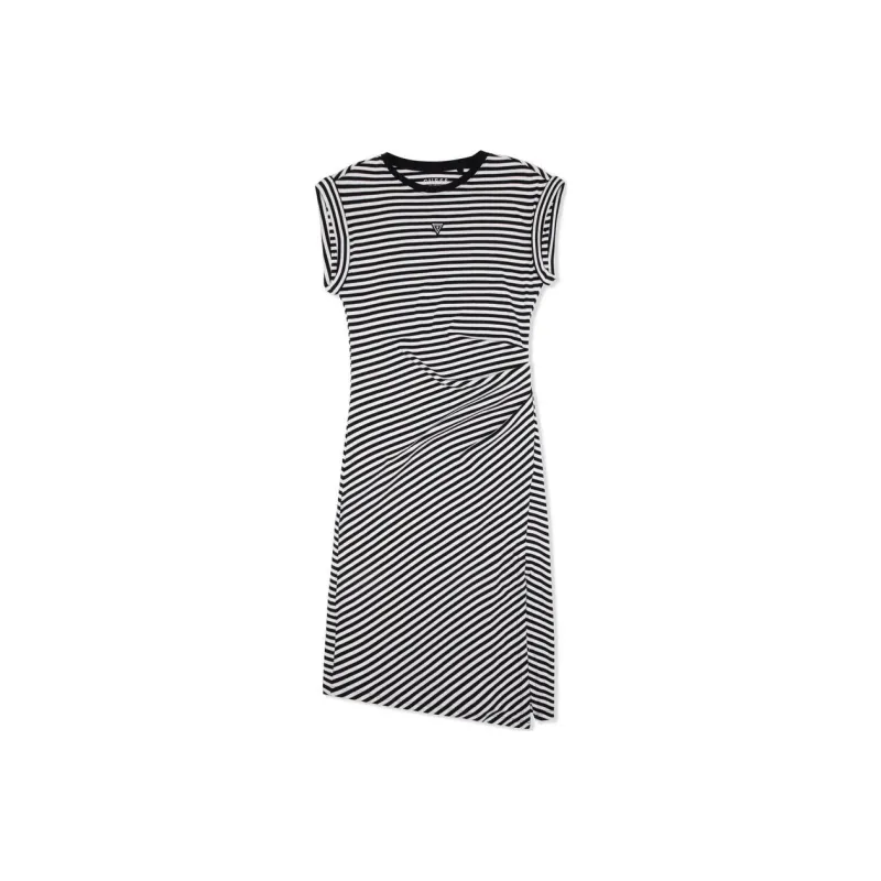 GUESS Sleeveless Dress Women's Black White-0