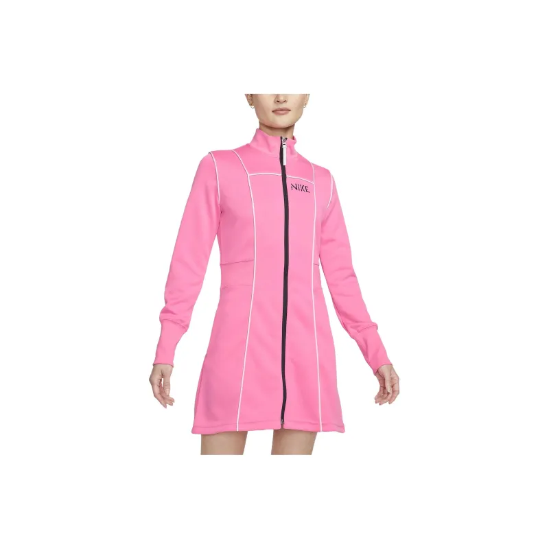 Nike Long-Sleeved Dresses Women's Pink-0
