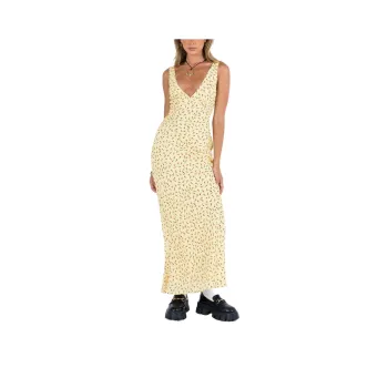 PRINCESS POLLY NELLIE MAXI DRESS Sleeveless Dress Women's YELLOW/Yellow