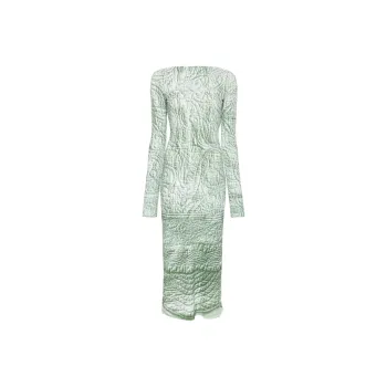 MM6 Maison Margiela Iguana Slash Neck Midi Dress