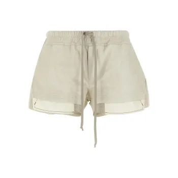 RICK OWENS Fog Leather Boxer Shorts 'Dinge'