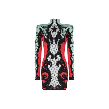BALMAIN Baroque Jacquard Minidress