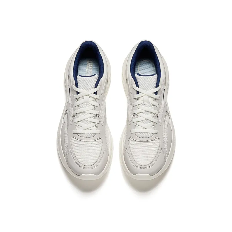 Anta Star Cloud 2 Wear resistant, Lightweight, Breathable, And Non slip. Low Top Casual Running Shoes Men's White Gray-2