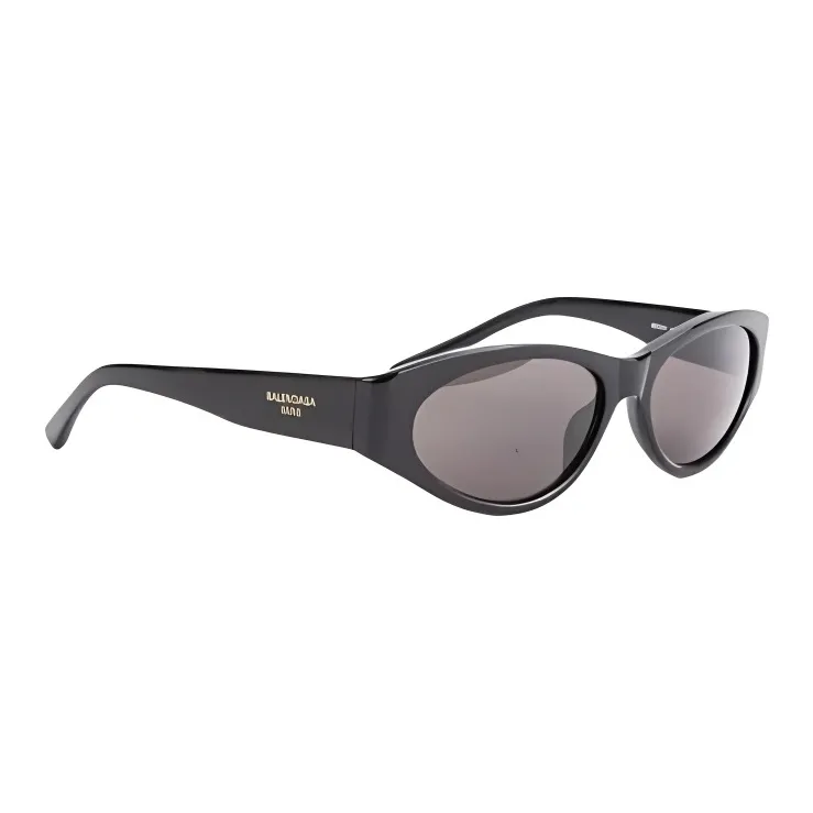 Balenciaga Oval Sunglasses Women's Black-1