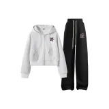 White Heather Gray (Y Bone Star Chest Logo)+Black (Y Bone Star Pants Logo)