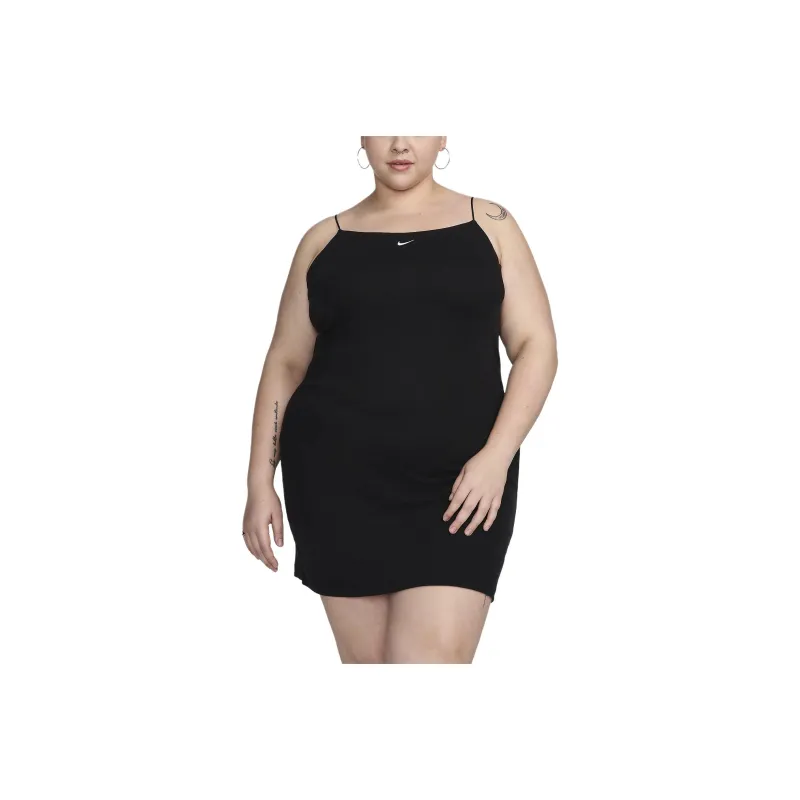 Nike Sportswear Chill Knit Women's Tight Mini Rib Cami Dress Plus Size-0