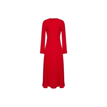 Valentino Long Sleeved Dress Women's Red