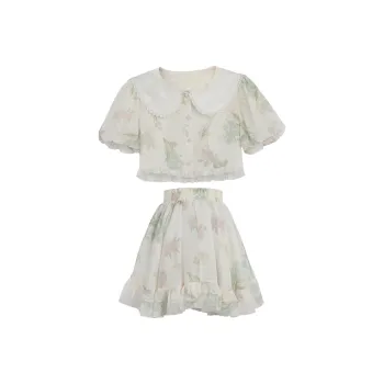 SNBL Two Piece Skirt Sets Women's Clothing Sets Top+Skirt