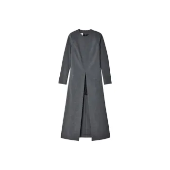 MM6 Maison Margiela Long Sleeved Crewneck Maxi Dress