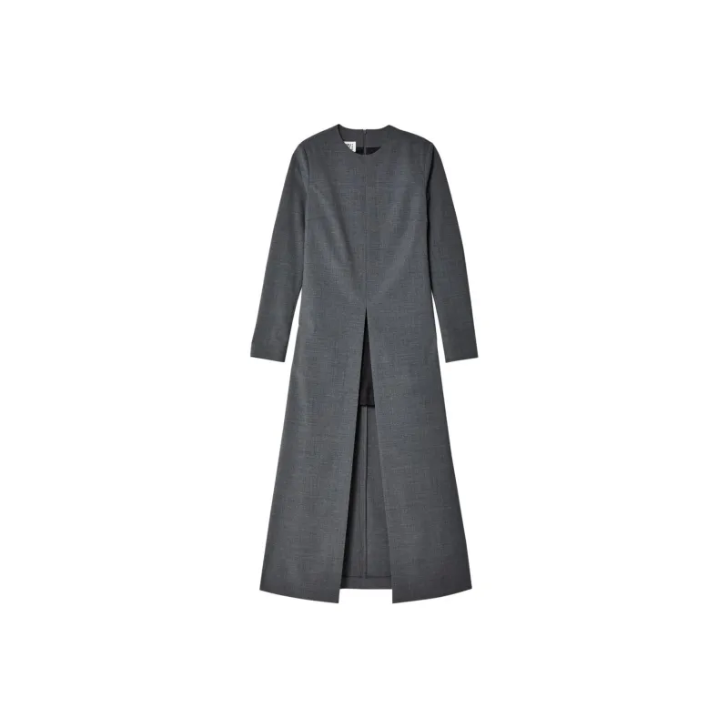 MM6 Maison Margiela Long Sleeved Crewneck Maxi Dress-0