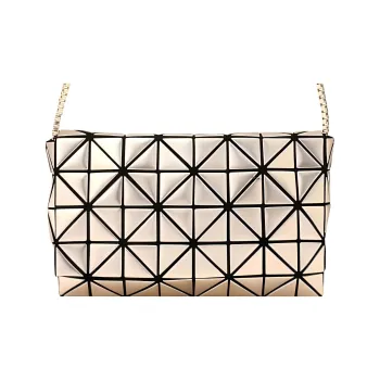 ISSEY MIYAKE Platinum PU Shoulder Bag, Crossbody Bag Women's Rose Gold