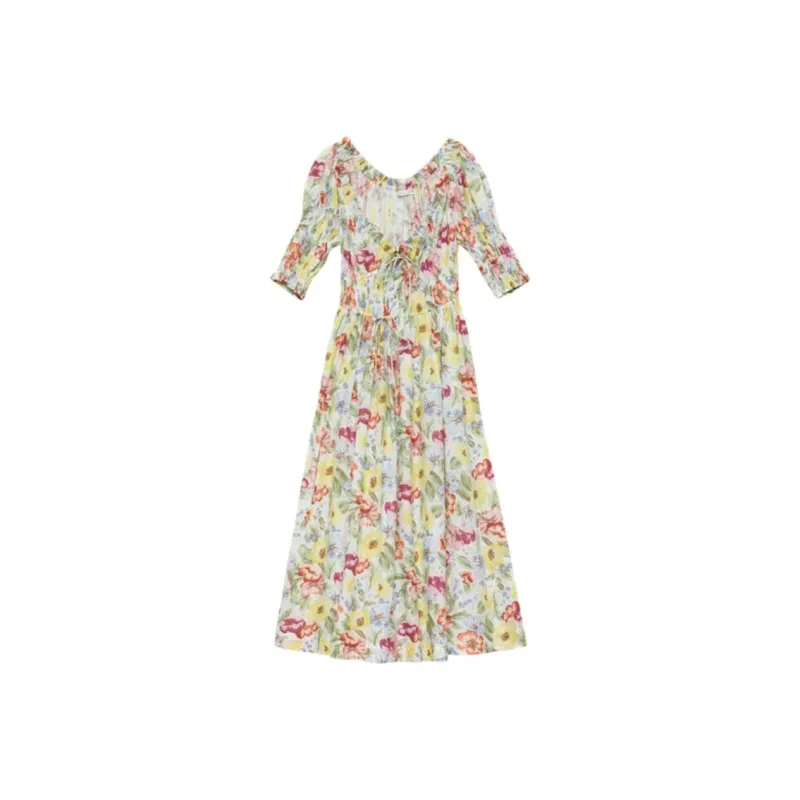 DOEN ISCHIA DRESS Short Sleeved Dress Women's Multicolor-0