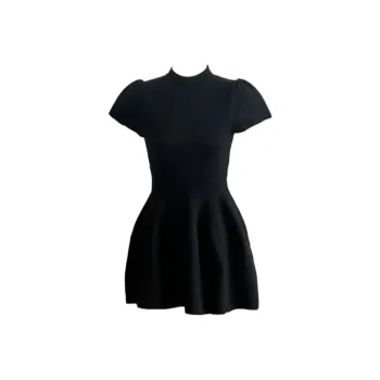 YGPRW Short Sleeved Dress Women's Black
