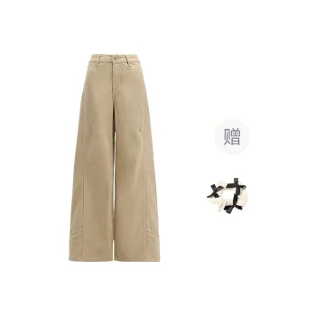 CPAURA Jeans Women's Khaki+Bowknot Hair Tie Comes With