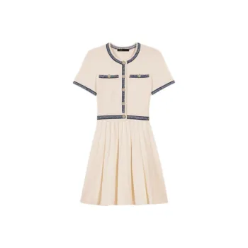Maje Pleated Mini Dress