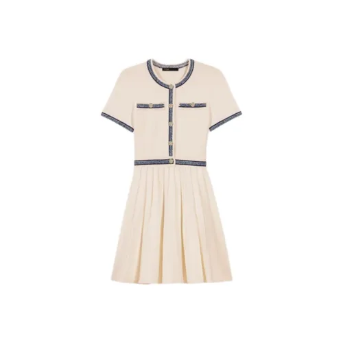 Maje Pleated Mini Dress