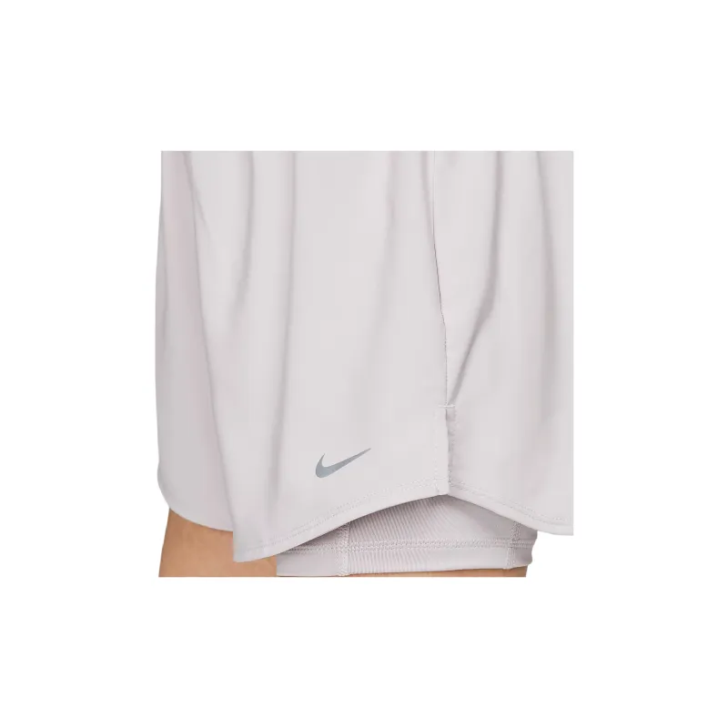 Nike One Casual Shorts Women's White Gold Purple-2
