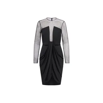 GIORGIO ARMANI Long-Sleeved Dresses Women's Black