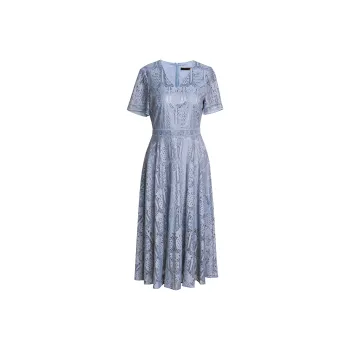 ROEYSHOUSE Short Sleeved Dresses Women's Dusty Blue