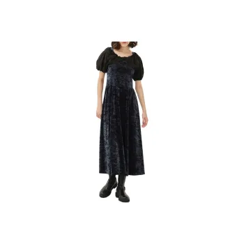 PUBLIC TOKYO Short-Sleeved Dresses Women's Marine Blue