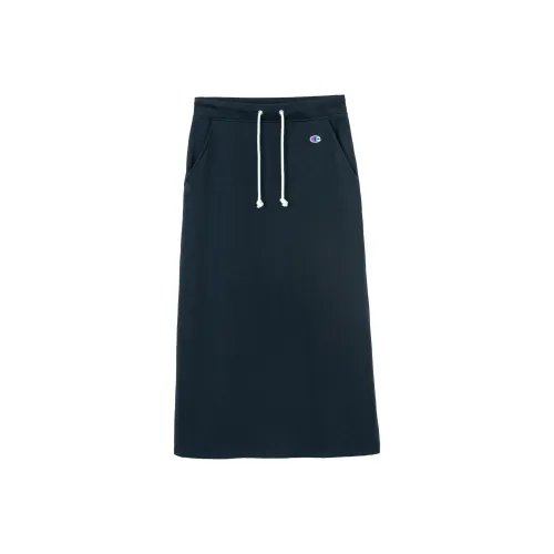 Champion Casual Long Skirts Japan Version Women's Navy Blue