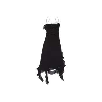 Acne Studios Ruffle detailed Midi Dress