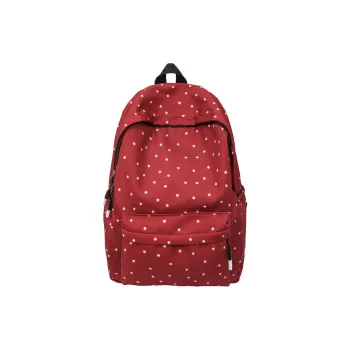 Yalu Nylon Backpack Regular Unisex Black/Pink/Red/Coffee