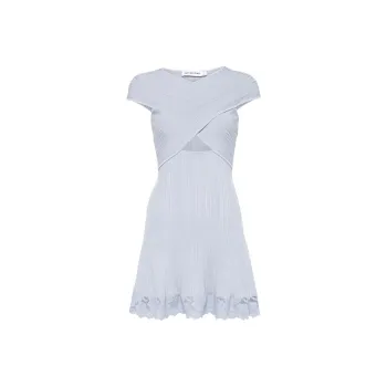 Self portrait Lace hem Mini Dress